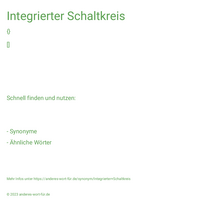 Integrierter Schaltkreis