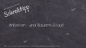 Anderes Wort für Arbeiter- und Bauern-Staat - Synonyme für Arbeiter- und Bauern-Staat