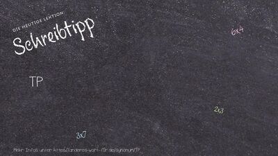 Schreibtipp TP