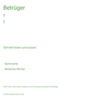 Betrüger