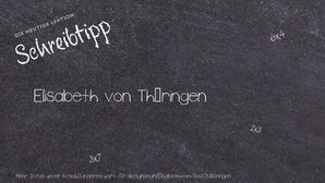 Anderes Wort für Elisabeth von Thüringen - Synonyme für Elisabeth von Thüringen