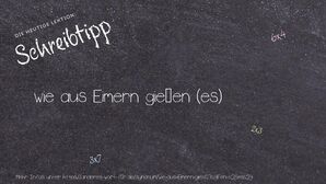 Anderes Wort für wie aus Eimern gießen (es) - Synonyme für wie aus Eimern gießen (es)