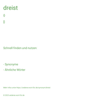 dreist