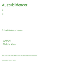 Auszubildender