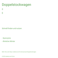 Doppelstockwagen