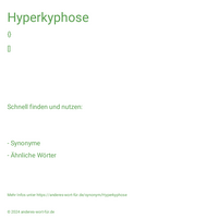 Hyperkyphose