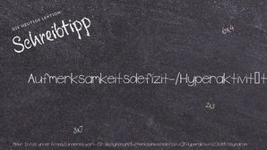 Anderes Wort für Aufmerksamkeitsdefizit-/Hyperaktivitätssyndrom - Synonyme für Aufmerksamkeitsdefizit-/Hyperaktivitätssyndrom