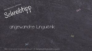 Anderes Wort für angewandte Linguistik - Synonyme für angewandte Linguistik
