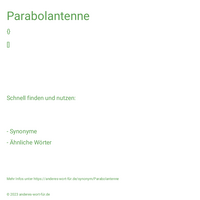 Parabolantenne