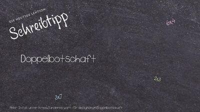 Schreibtipp Doppelbotschaft