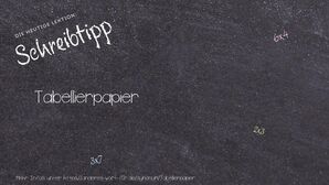 Anderes Wort für Tabellierpapier - Synonyme für Tabellierpapier