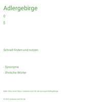 Adlergebirge