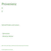 Provenienz