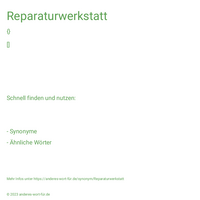 Reparaturwerkstatt