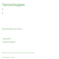 Tanzschuppen