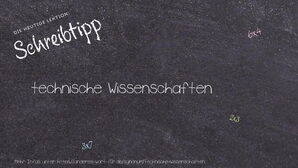 Anderes Wort für technische Wissenschaften - Synonyme für technische Wissenschaften