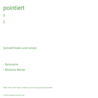 pointiert