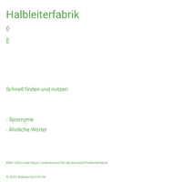 Halbleiterfabrik