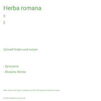 Herba romana