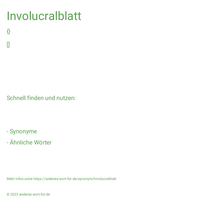 Involucralblatt