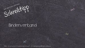 Anderes Wort für Bindenverband - Synonyme für Bindenverband