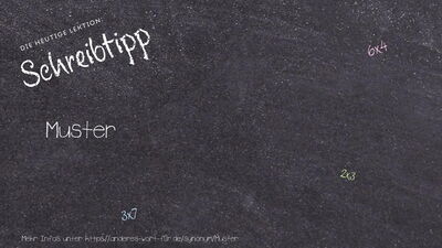 Schreibtipp Muster