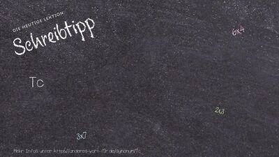 Schreibtipp Tc