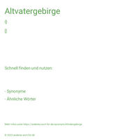 Altvatergebirge