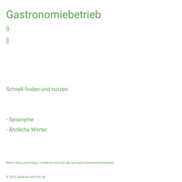 Gastronomiebetrieb