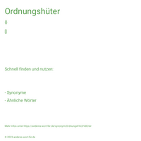 Ordnungshüter