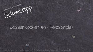 Anderes Wort für Wasserkocher (mit Heizspirale) - Synonyme für Wasserkocher (mit Heizspirale)