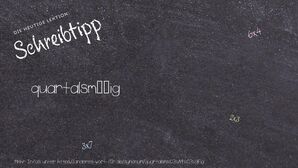 Anderes Wort für quartalsmäßig - Synonyme für quartalsmäßig