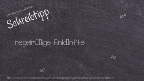 Anderes Wort für regelmäßige Einkünfte - Synonyme für regelmäßige Einkünfte