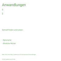 Anwandlungen