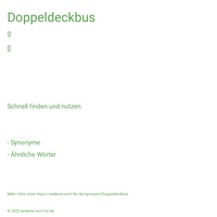 Doppeldeckbus