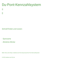 Du-Pont-Kennzahlsystem