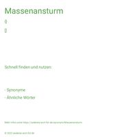 Massenansturm