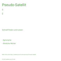 Pseudo-Satellit