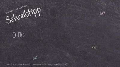 Schreibtipp 0 °C