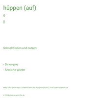 hüppen (auf)