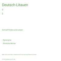 Deutsch-Litauen