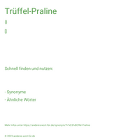 Trüffel-Praline