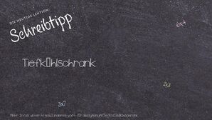 Anderes Wort für Tiefkühlschrank - Synonyme für Tiefkühlschrank