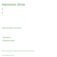 Harmonic Drive