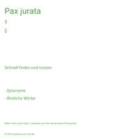 Pax jurata