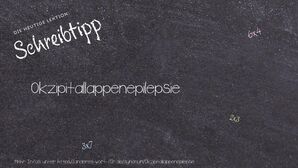 Anderes Wort für Okzipitallappenepilepsie - Synonyme für Okzipitallappenepilepsie
