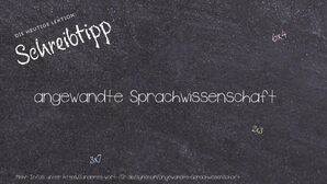 Anderes Wort für angewandte Sprachwissenschaft - Synonyme für angewandte Sprachwissenschaft