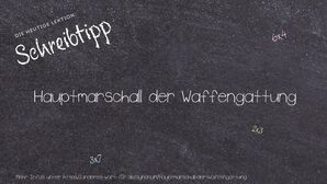 Anderes Wort für Hauptmarschall der Waffengattung - Synonyme für Hauptmarschall der Waffengattung