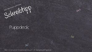 Anderes Wort für Puppdeck - Synonyme für Puppdeck