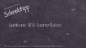 Anderes Wort für Spielbank DFG Saarbrücken - Synonyme für Spielbank DFG Saarbrücken